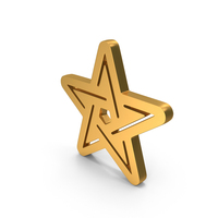 Modern Star Gold PNG & PSD Images