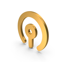 Power Button Gold PNG & PSD Images
