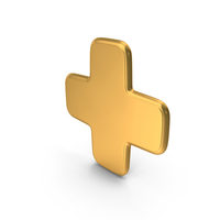Plus Symbol Gold PNG & PSD Images