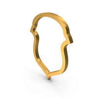 Outline Badge Gold PNG & PSD Images