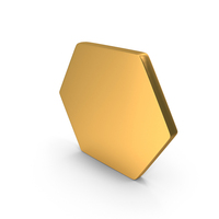 Hexagon Gold PNG & PSD Images