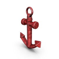 Anchor Old Red Metallic PNG & PSD Images
