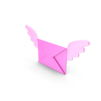 Mail Wing Icon Pink PNG & PSD Images