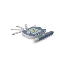 Blood Glucose Meter Set PNG & PSD Images