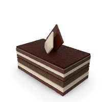 Tiramisu Slice With Chocolate Pieces PNG & PSD Images