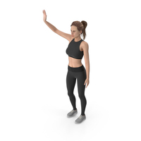 Sport Woman Waving PNG & PSD Images