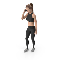 Sport Woman Talking On The Phone PNG & PSD Images