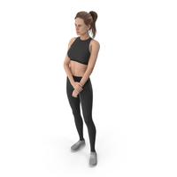 Sport Woman Standing PNG & PSD Images