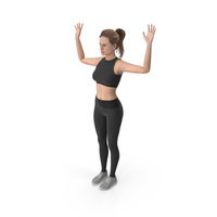 Sport Woman Hands Up PNG & PSD Images