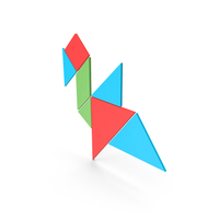 Tangram Bird Symbol PNG & PSD Images