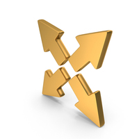 Gold Maximize Symbol PNG & PSD Images