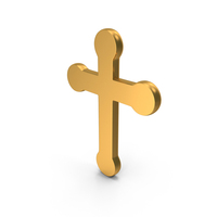 Gold Cross Symbol PNG & PSD Images