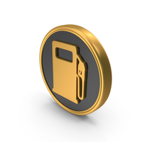 Gold & Black Petrol Station Symbol PNG & PSD Images
