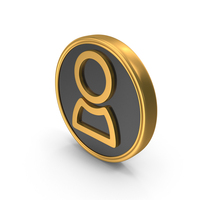User Web Account Gold Coin PNG & PSD Images