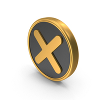 Wrong Cross Multiply Math Gold Coin PNG & PSD Images