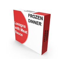 Frozen Dinner Box Type Lasagna PNG & PSD Images