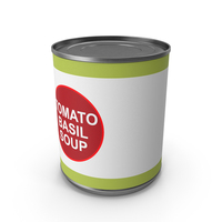 Tomato Basil Canned Soup PNG & PSD Images