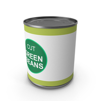 Generic Label Canned Green Beans 8.25oz PNG & PSD Images