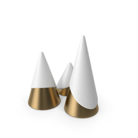 White Christmas Tree Set PNG & PSD Images