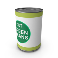 Canned Green Beans 14 5oz Generic Label PNG & PSD Images