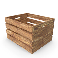 Large High Box Of Burnt Planks PNG & PSD Images