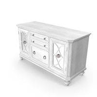 White Buffet Sideboard PNG & PSD Images