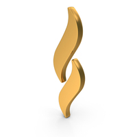 Gold Smoke Symbol PNG & PSD Images