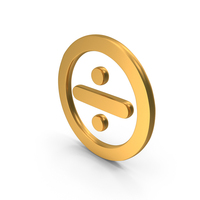 Gold Round Division Symbol PNG & PSD Images