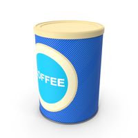 Generic Caffeinated Label Coffee Can PNG & PSD Images