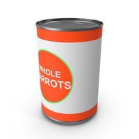 Canned Carrots 14 5oz Generic Label PNG & PSD Images
