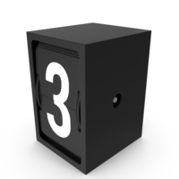 Flip Indicator Number 3 PNG & PSD Images
