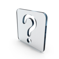 Square Glass Question Mark Icon PNG & PSD Images