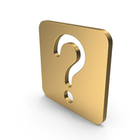Icon Question Mark Gold PNG & PSD Images