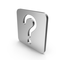 Icon Question Mark Silver PNG & PSD Images