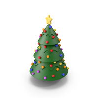 Cartoon Christmas Tree PNG & PSD Images