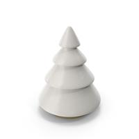 White Decorative Christmas Tree PNG & PSD Images