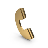 Icon Phone Info Gold PNG & PSD Images