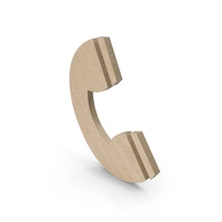 Wooden Phone Icon PNG & PSD Images
