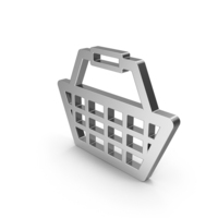 Silver Shopping Basket Icon PNG & PSD Images