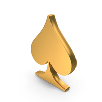 Spades Pikes Playing Cards Gold PNG & PSD Images