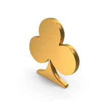 Clubs Clovers Playing Cards Gold PNG & PSD Images