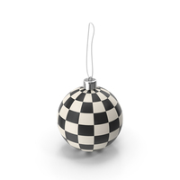 Black and Gold Geometric Christmas Ball PNG & PSD Images