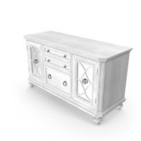 White Buffet Sideboard PNG & PSD Images