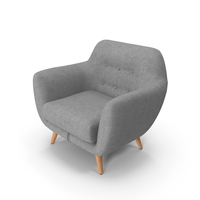 Grey Comfy Armchair PNG & PSD Images