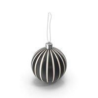Black And White Christmas Ball PNG & PSD Images