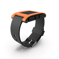 Disconnected Pebble Smart Watch With Strap PNG & PSD Images