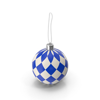 Blue And White Christmas Ball PNG & PSD Images