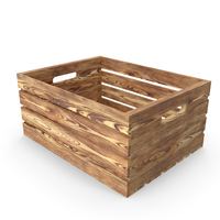 Low Small Box Of Burnt Planks PNG & PSD Images