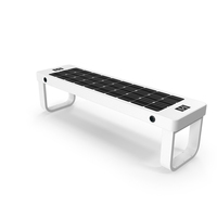 Solar Powered Outdoor Bench PNG & PSD Images