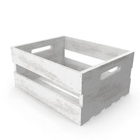 White Wooden Small Low Fruit Box PNG & PSD Images